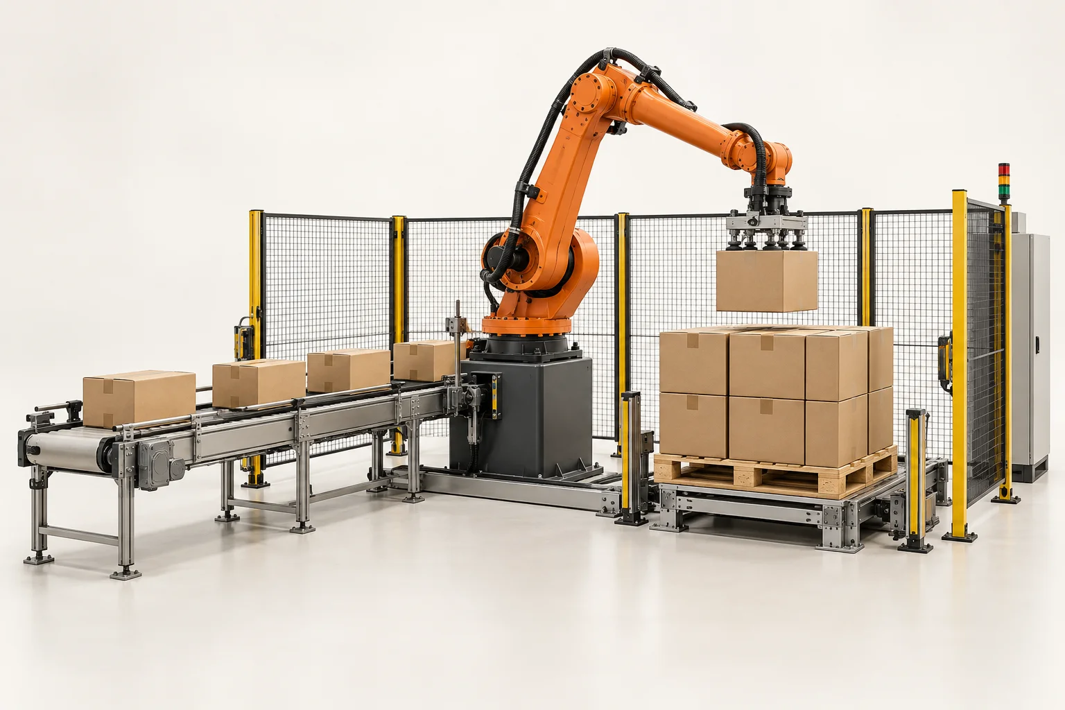 Robotic Palletizing Cell — illustrative concept